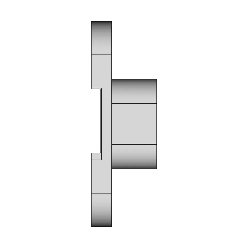 Elliptical Boss Mounting Plate 1 | Industrial CAD Design_0_270_degree_snapshot