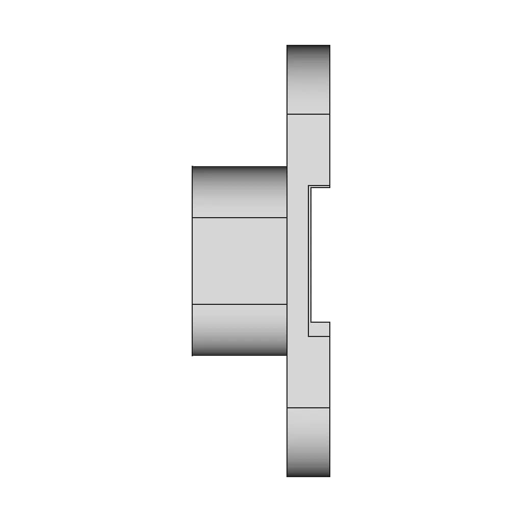 Elliptical Boss Mounting Plate 1 | Industrial CAD Design_0_90_degree_snapshot
