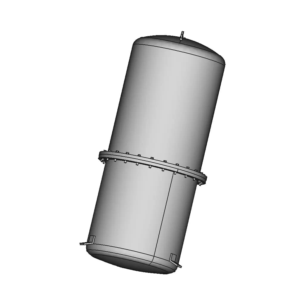 Vacuum Chamber Solidworks Model 1 | Industrial CAD Design_0_90_degree_snapshot