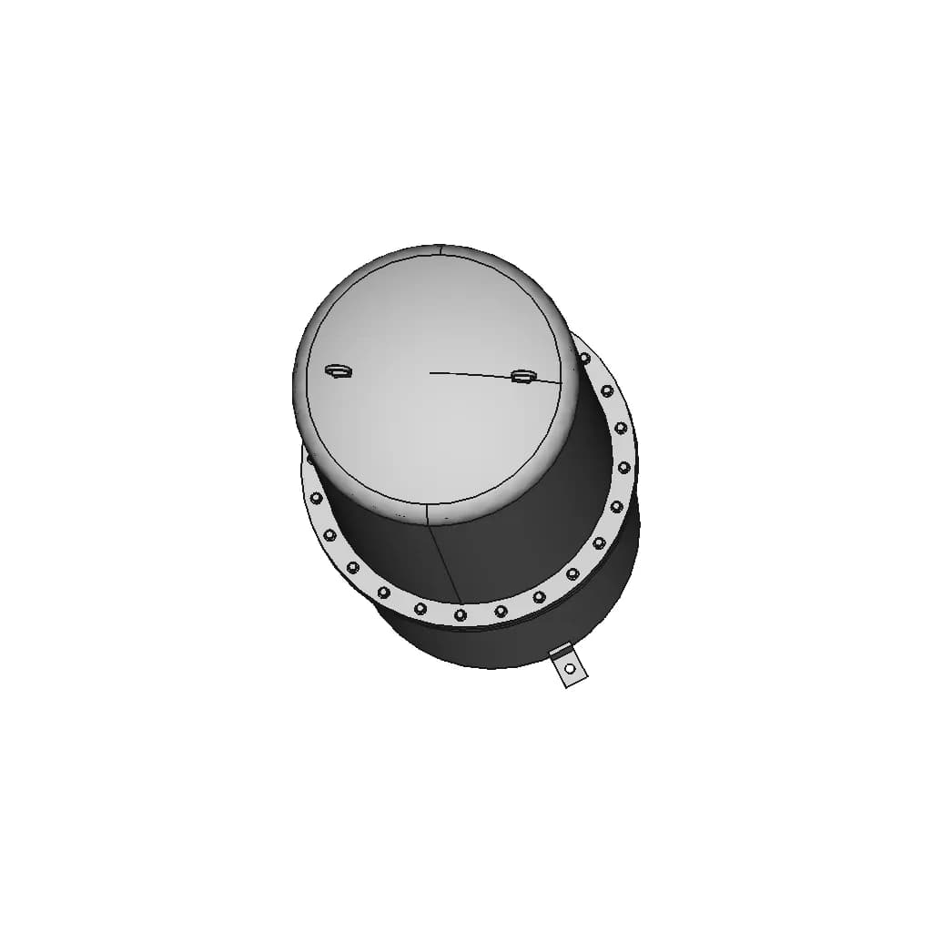 Vacuum Chamber Solidworks Model 1 | Industrial CAD Design_270_0_degree_snapshot
