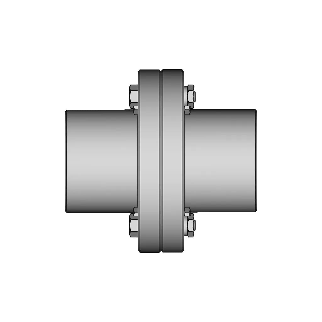 Rigid Flange Coupling 1000Nm D60Mm 1 | CAD Model for Energy Systems_0_0_degree_snapshot