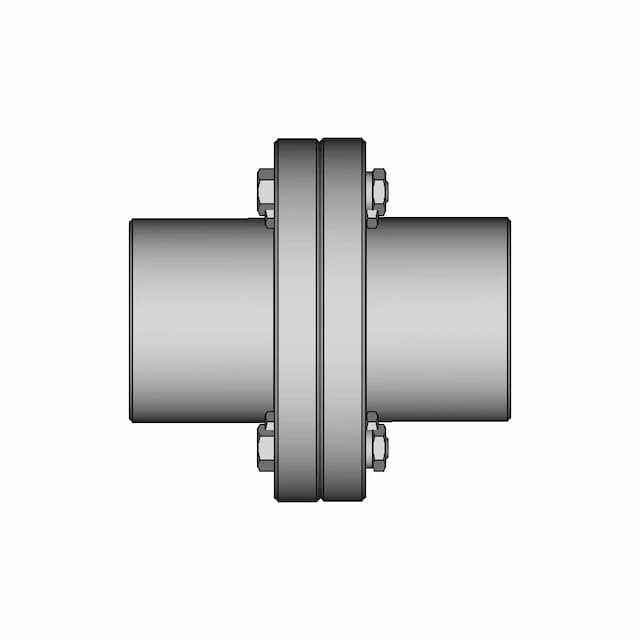 Rigid Flange Coupling 1000Nm D60Mm 1 | CAD Model for Energy Systems