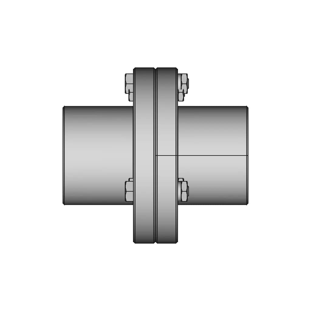 Rigid Flange Coupling 1000Nm D60Mm 1 | CAD Model for Energy Systems_270_0_degree_snapshot