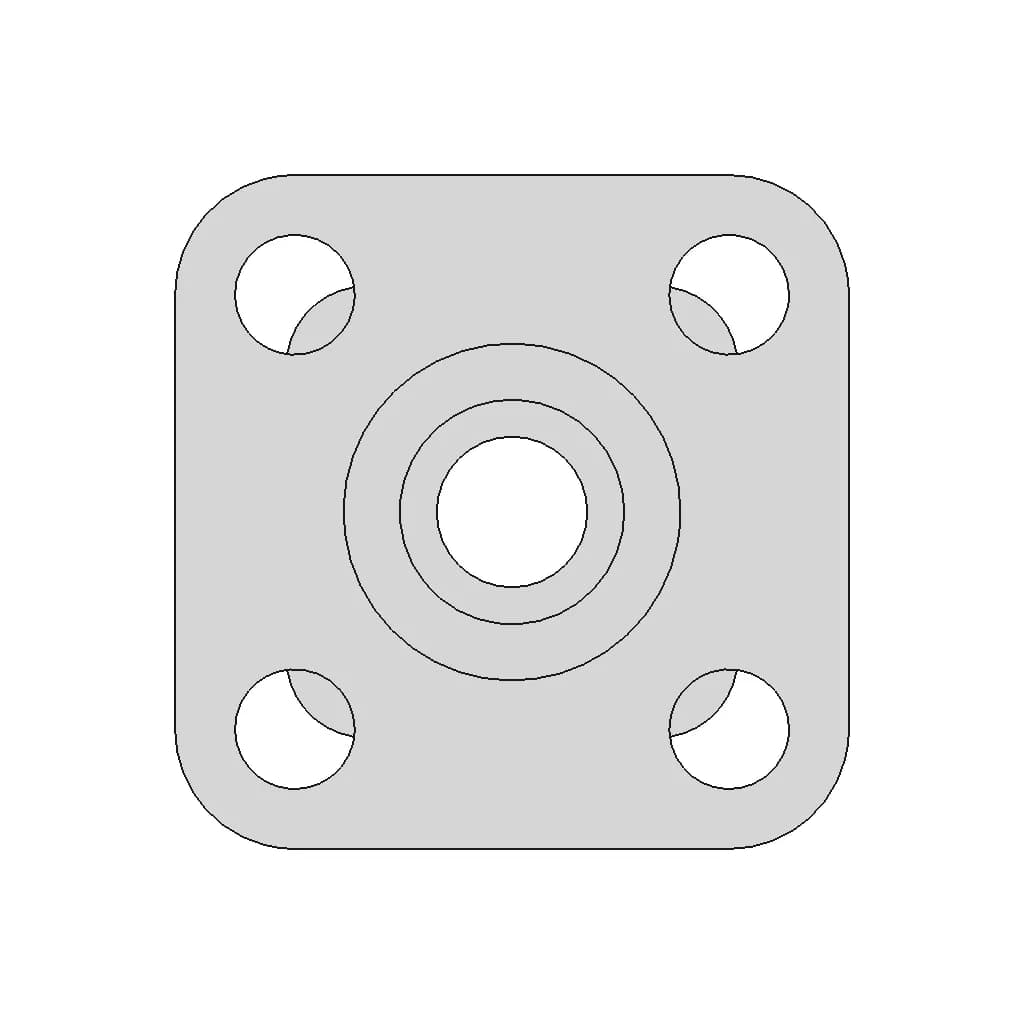 Multi Purpose Mounting Bracket With Reinforced Design 1 | Industrial CAD Design_0_0_degree_snapshot