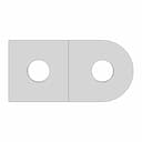 Dual Hole Connector With Step Cutout And Rounded | Industrial CAD Design_0_0_degree_snapshot
