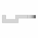 Dual Hole Connector With Step Cutout And Rounded | Industrial CAD Design_270_0_degree_snapshot