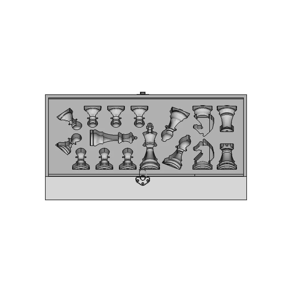 Chess Set 55 | Industrial CAD Design_270_0_degree_snapshot