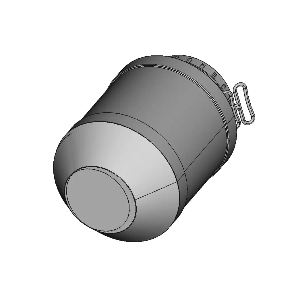 50 Liter Barrel Tonel 50 Litros Bombona 1 | Industrial CAD Design_60_30_degree_snapshot
