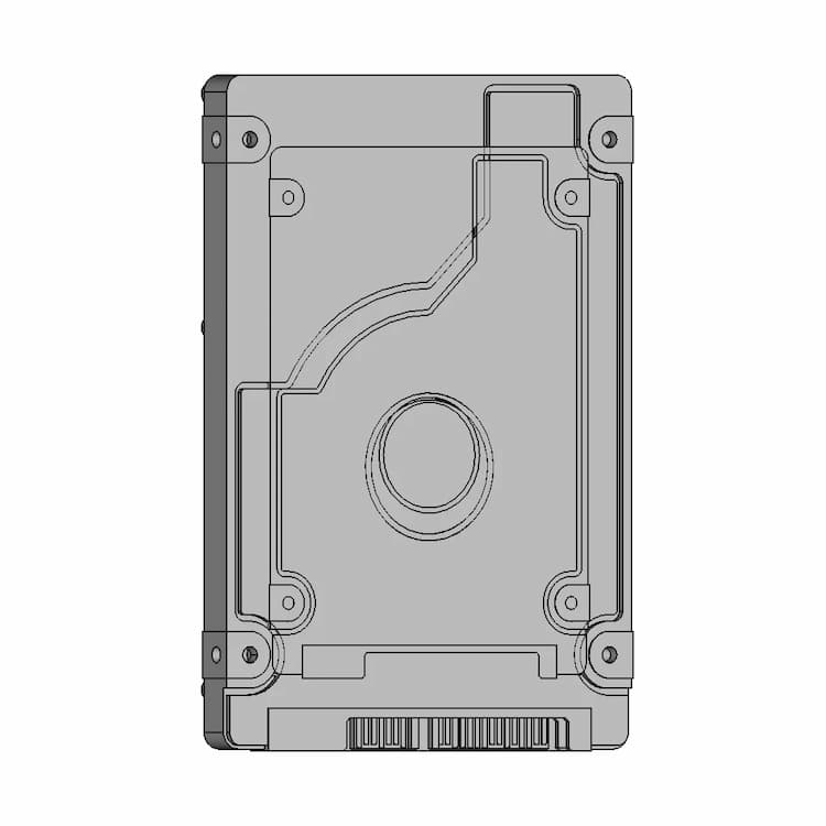 2 5 Inch Hdd Sata 1 | Industrial CAD Design