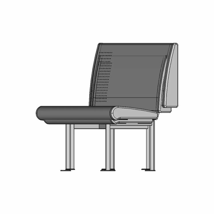 Outdoor Steel Chair 1 | Industrial CAD Design