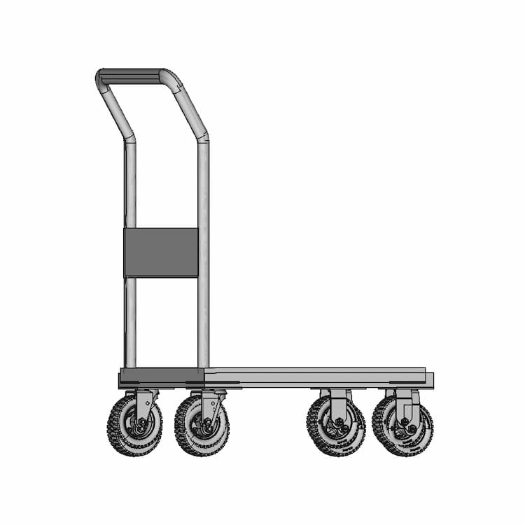 Four Wheel Hand Truck 1 | Industrial CAD Design