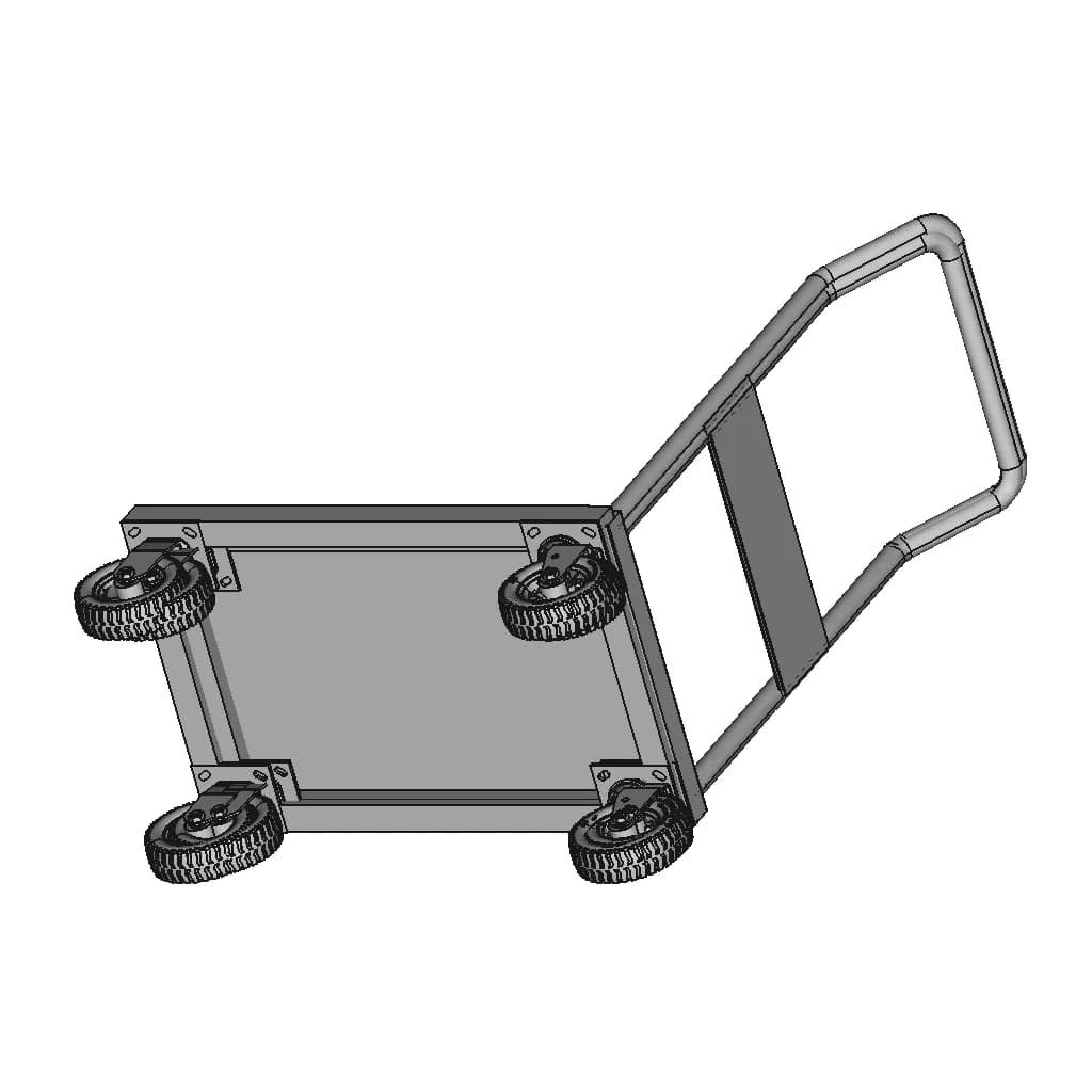 Four Wheel Hand Truck 1 | Industrial CAD Design_60_30_degree_snapshot