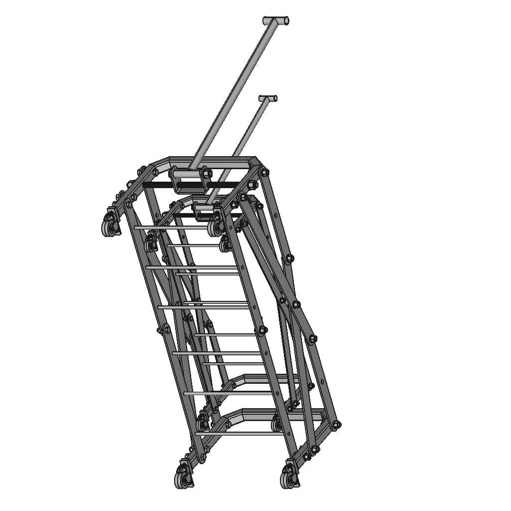 Katlanir Cekme Vagon Folding Pull Wagon 1 | Industrial CAD Design_60_30_degree_snapshot