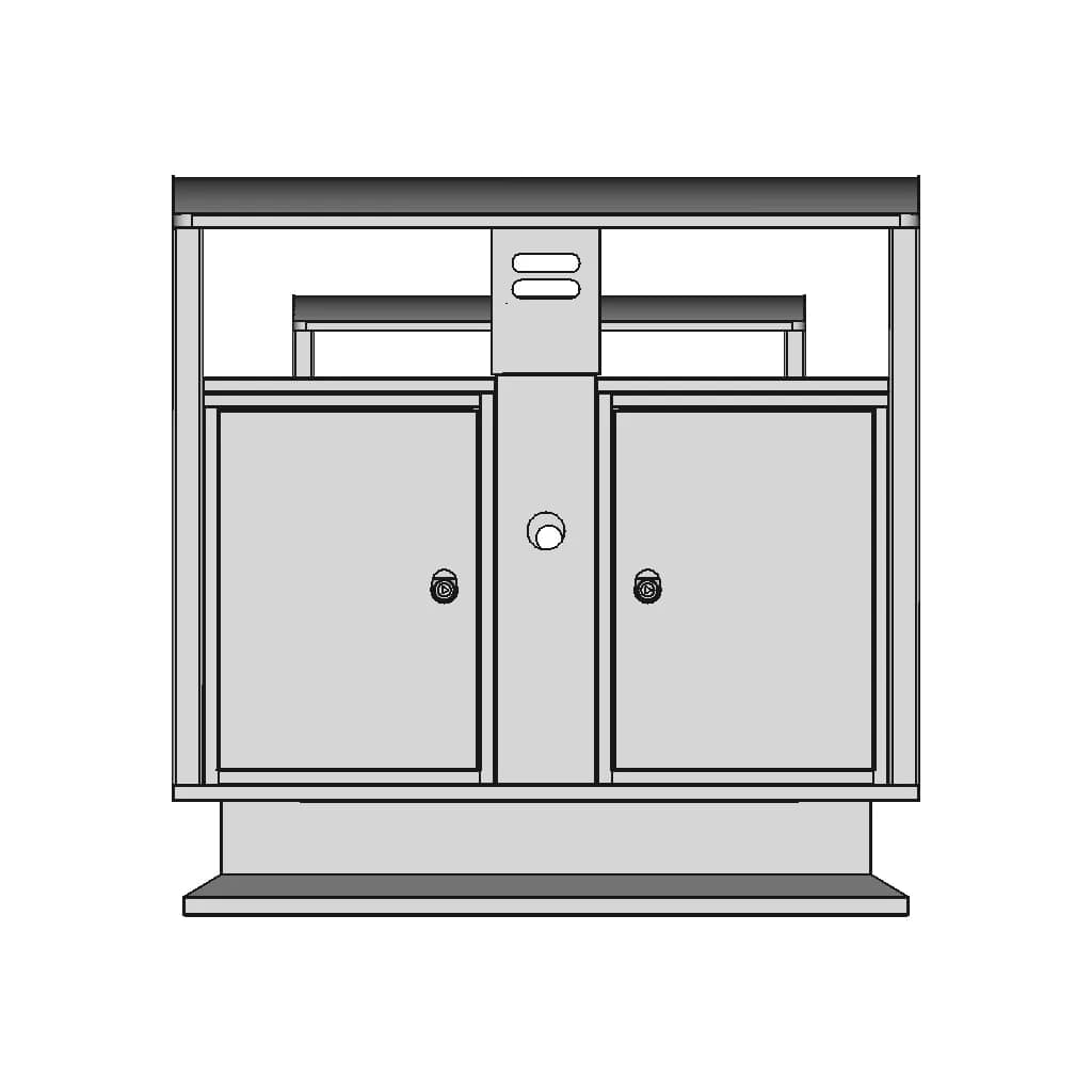 Urban Public Garbage Bins 1 | Industrial CAD Design_0_0_degree_snapshot