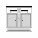 Urban Public Garbage Bins 1 | Industrial CAD Design_0_0_degree_snapshot