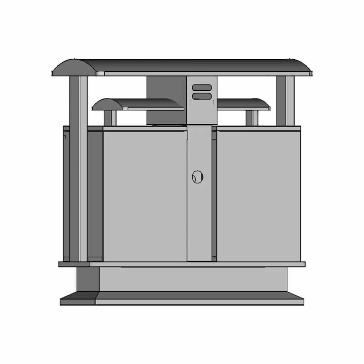 Urban Public Garbage Bins 1 | Industrial CAD Design