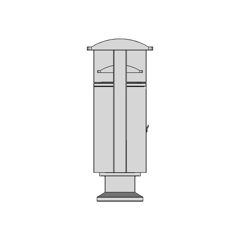 Urban Public Garbage Bins 1 | Industrial CAD Design_0_270_degree_snapshot
