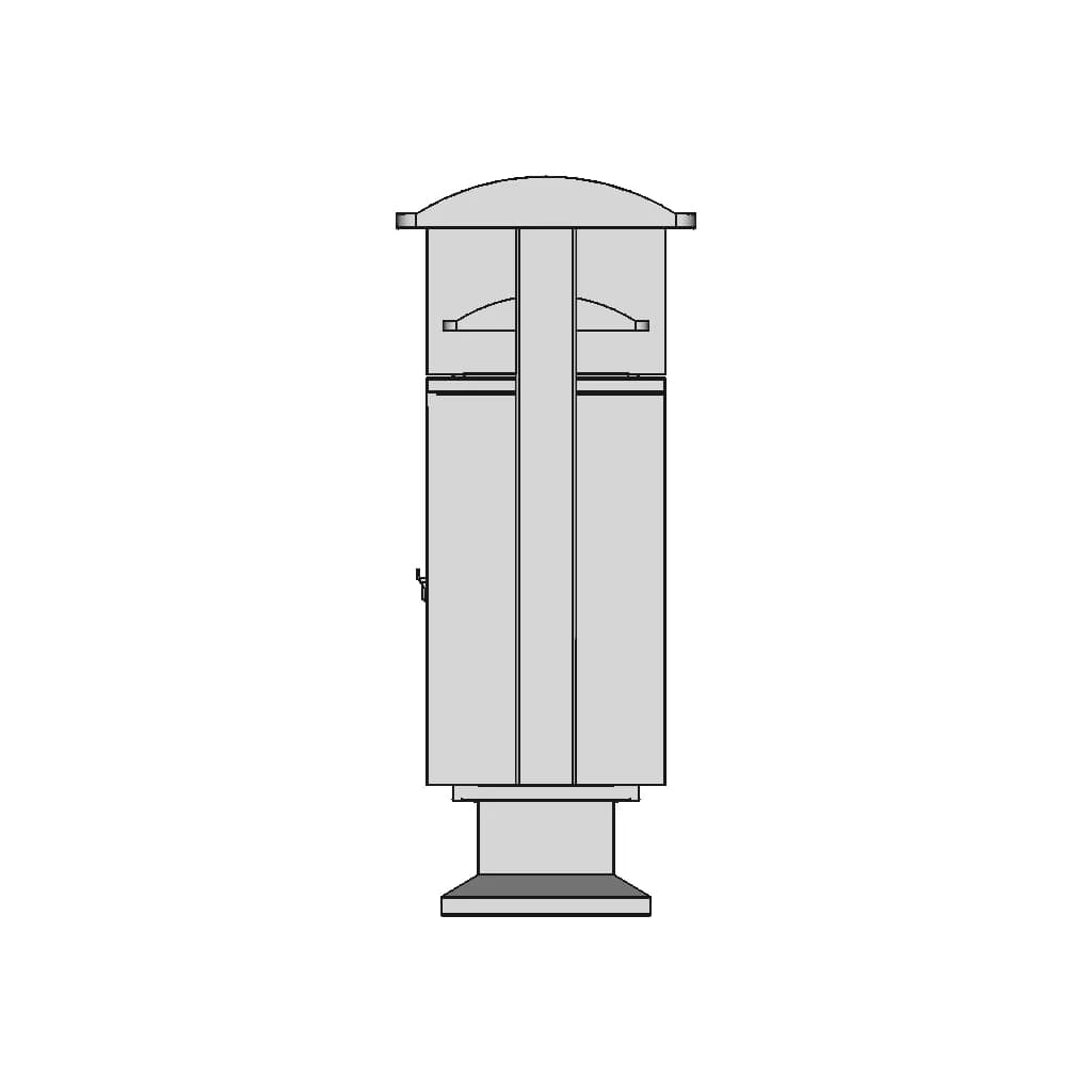 Urban Public Garbage Bins 1 | Industrial CAD Design_0_90_degree_snapshot