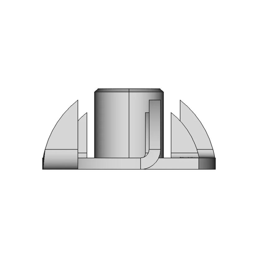 Tee Nut For Wood 1 | Industrial CAD Design