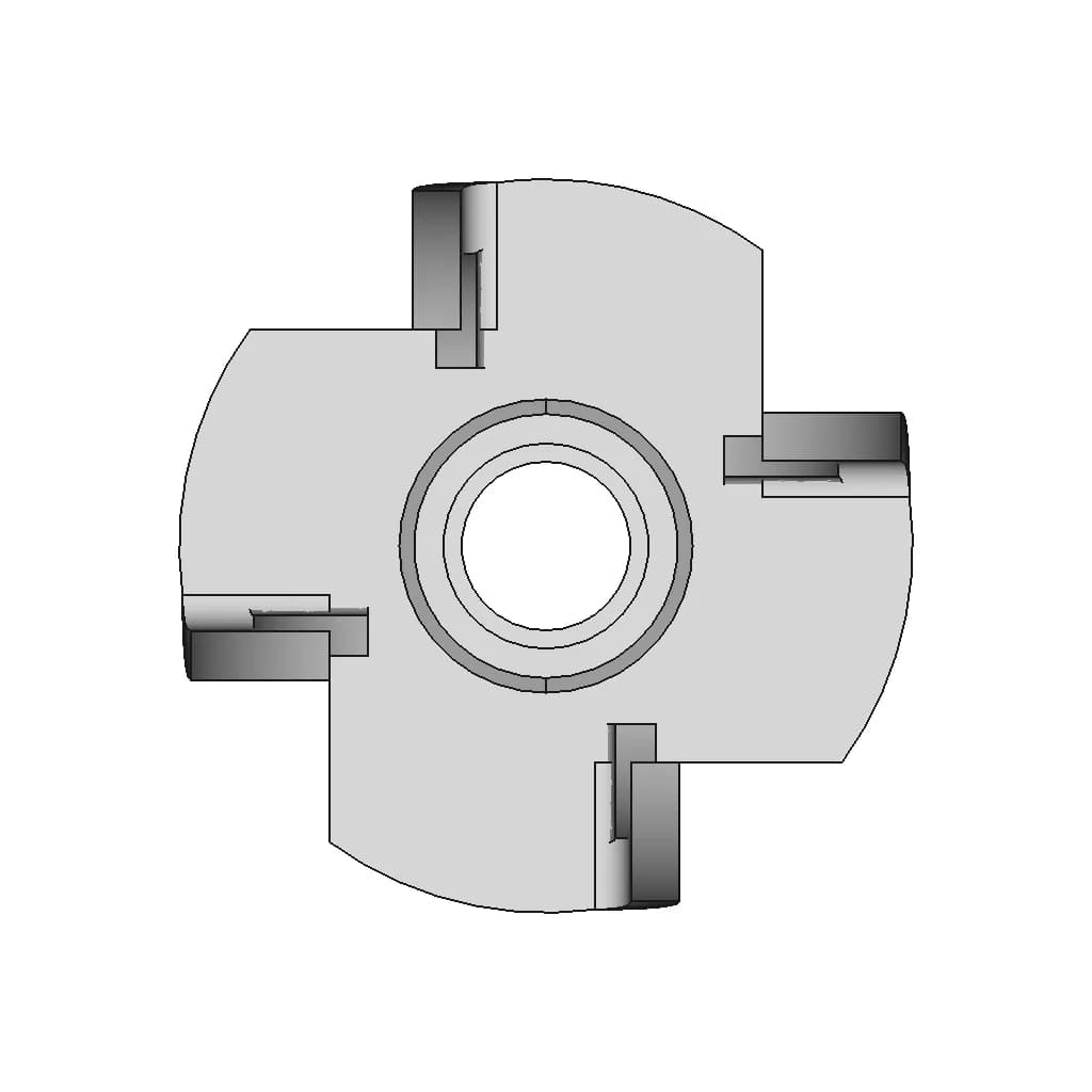 Tee Nut For Wood 1 | Industrial CAD Design_270_0_degree_snapshot