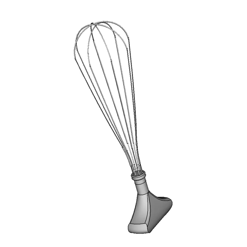 Hand Whisker New And Generic Handles 1 | Industrial CAD Design_60_30_degree_snapshot