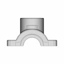 Piping Threaded Side Conn Clamp O1 X O1 | CAD Model for Energy Systems_0_0_degree_snapshot