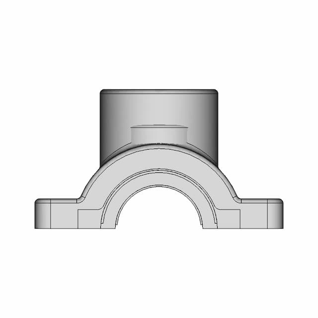 Piping Threaded Side Conn Clamp O1 X O1 | CAD Model for Energy Systems