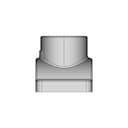 Piping Threaded Side Conn Clamp O1 X O1 | CAD Model for Energy Systems_0_90_degree_snapshot