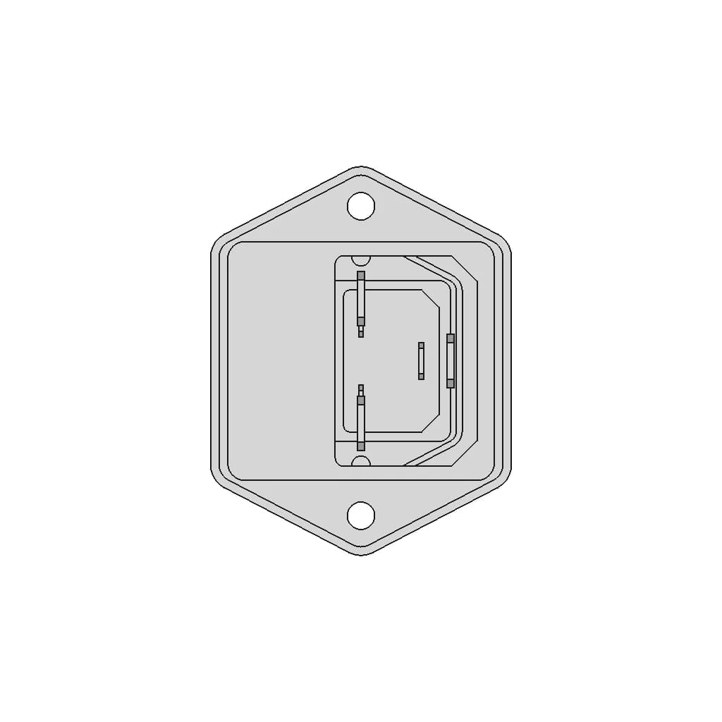 Power Jack With Fuse Holder 1 | CAD Model for Energy Systems_270_0_degree_snapshot