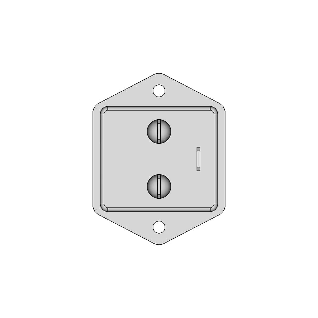 Power Jack With Fuse Holder 1 | CAD Model for Energy Systems_90_0_degree_snapshot