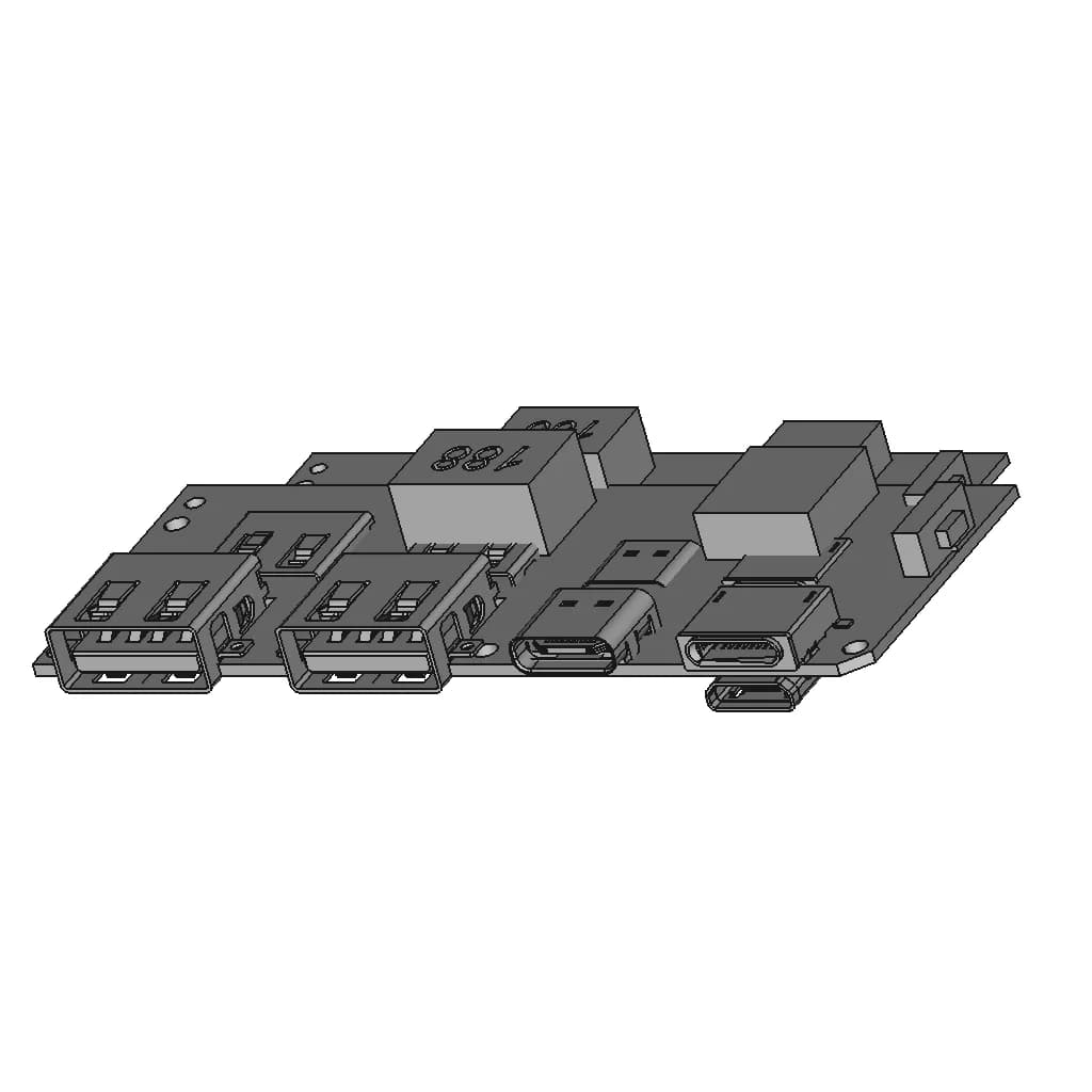 Qc4 0 Qc3 0 Led Dual Usb 5V | CAD Model for Energy Systems_60_30_degree_snapshot