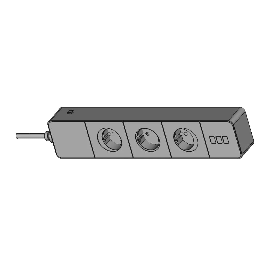 Eve Energy Strip 1 | CAD Model for Energy Systems_60_30_degree_snapshot