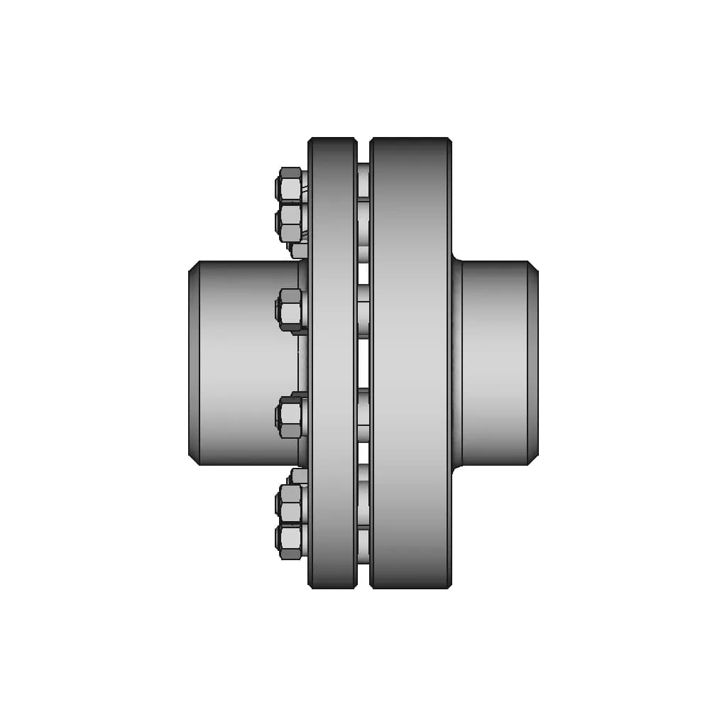 Elastic Sleeve Pin Coupling With A Torque Of | CAD Model for Energy Systems_0_0_degree_snapshot
