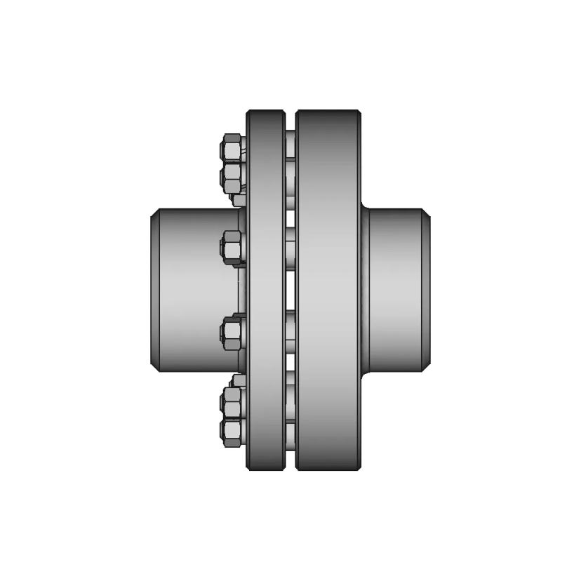 Elastic Sleeve Pin Coupling With A Torque Of | CAD Model for Energy Systems