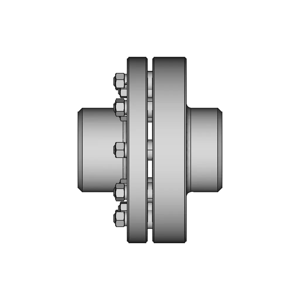 Elastic Sleeve Pin Coupling With A Torque Of | CAD Model for Energy Systems_90_0_degree_snapshot