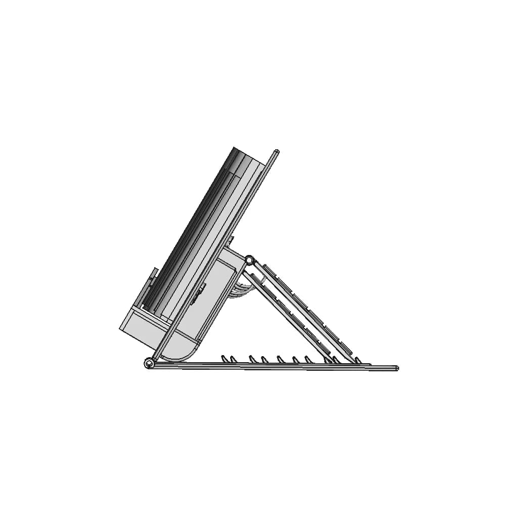 3D Printable Bookholder With Adjustable Inclination And Solar | CAD Model for Energy Systems_0_270_degree_snapshot