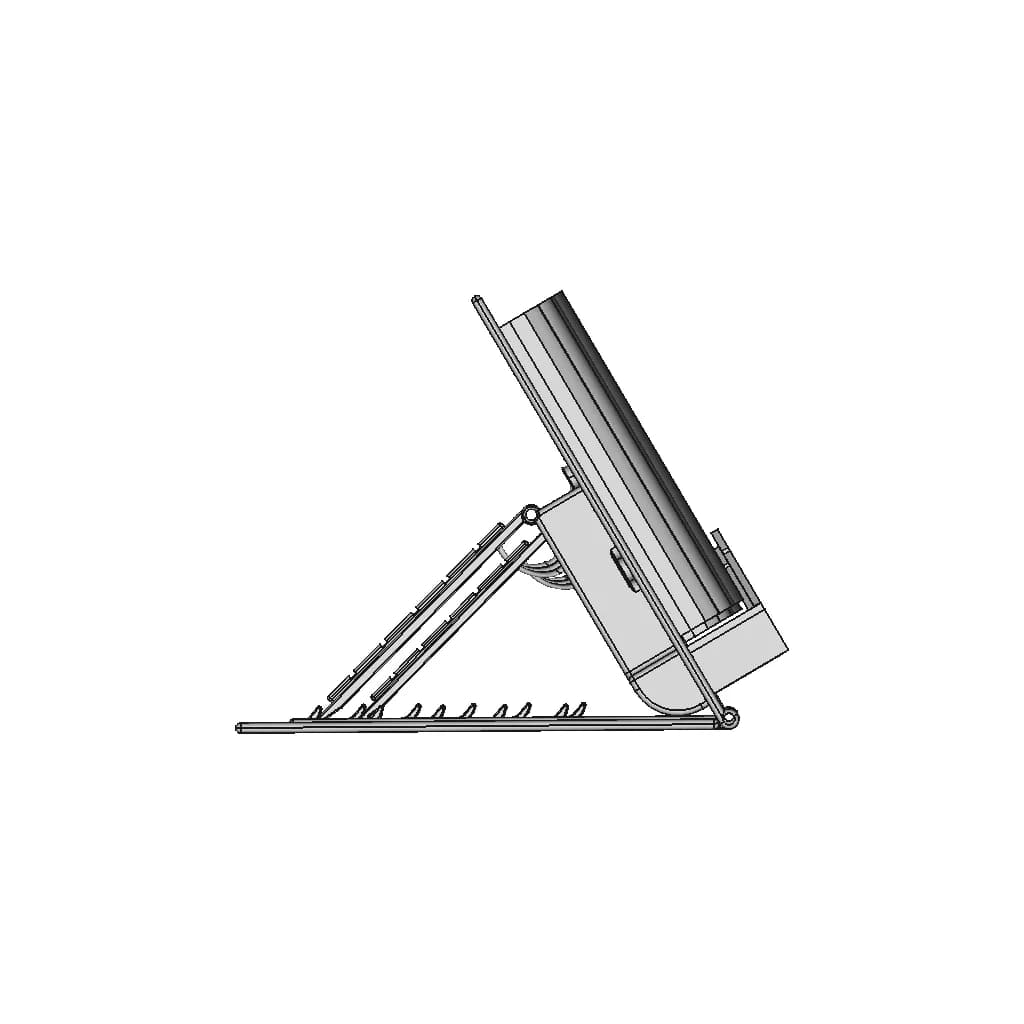 3D Printable Bookholder With Adjustable Inclination And Solar | CAD Model for Energy Systems_0_90_degree_snapshot