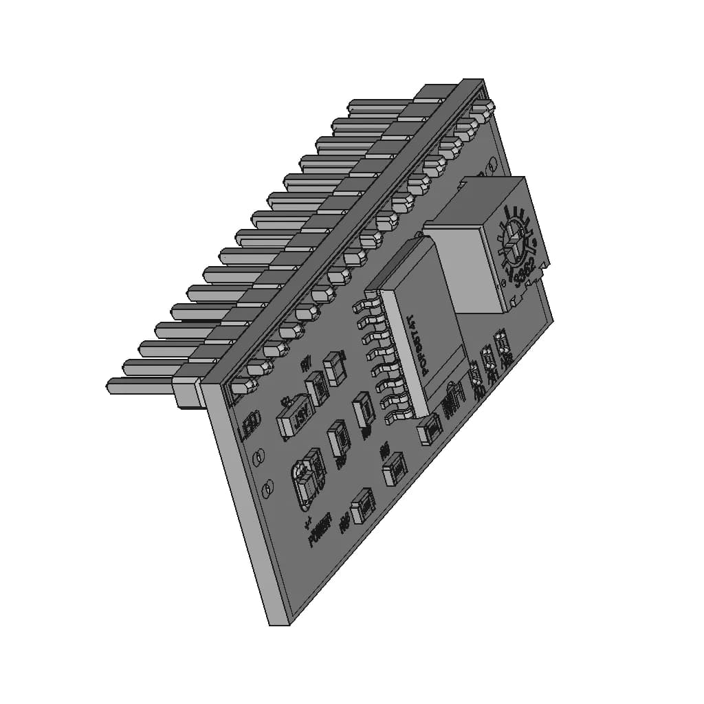 2X16 Lcd With I2C Module 1 | CAD Model for Energy Systems_60_30_degree_snapshot