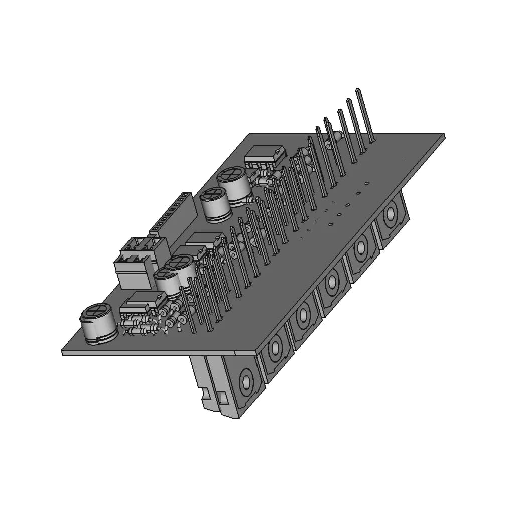 Three Phase Motor Driver 1 | CAD Model for Energy Systems_60_30_degree_snapshot