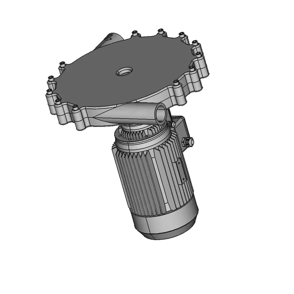 Hidrolik Turbin Hydraulic Turbine Free Energy 1 | CAD Model for Energy Systems_60_30_degree_snapshot