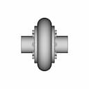 Elastic Coupling With Toroidal Shell With Torque Transmission | CAD Model for Energy Systems_0_0_degree_snapshot