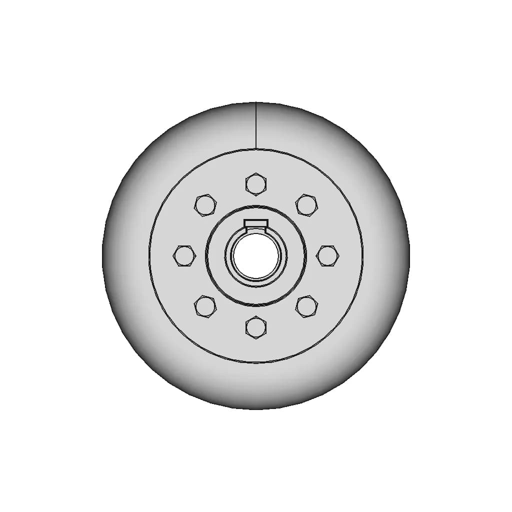 Elastic Coupling With Toroidal Shell With Torque Transmission | CAD Model for Energy Systems_0_90_degree_snapshot