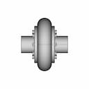 Elastic Coupling With Toroidal Shell With Torque Transmission | CAD Model for Energy Systems_270_0_degree_snapshot