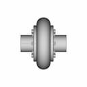Elastic Coupling With Toroidal Shell With Torque Transmission | CAD Model for Energy Systems_90_0_degree_snapshot