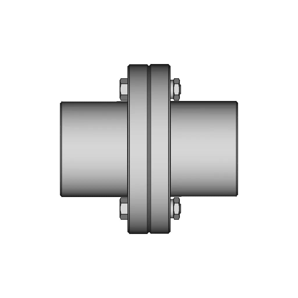 Rigid Flange Coupling 1000Nm D55Mm 1 | CAD Model for Energy Systems_0_0_degree_snapshot