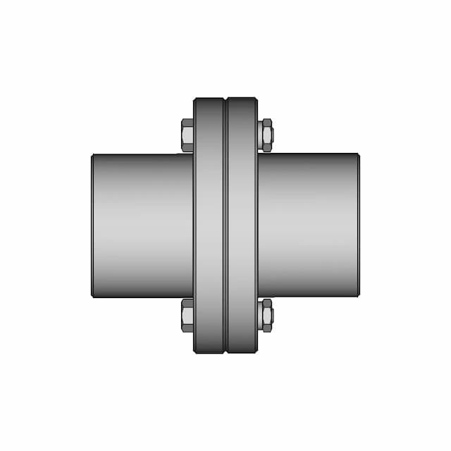 Rigid Flange Coupling 1000Nm D55Mm 1 | CAD Model for Energy Systems
