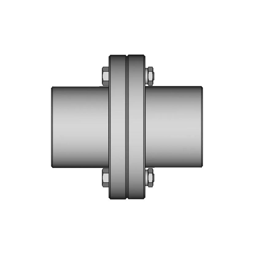 Rigid Flange Coupling 1000Nm D55Mm 1 | CAD Model for Energy Systems