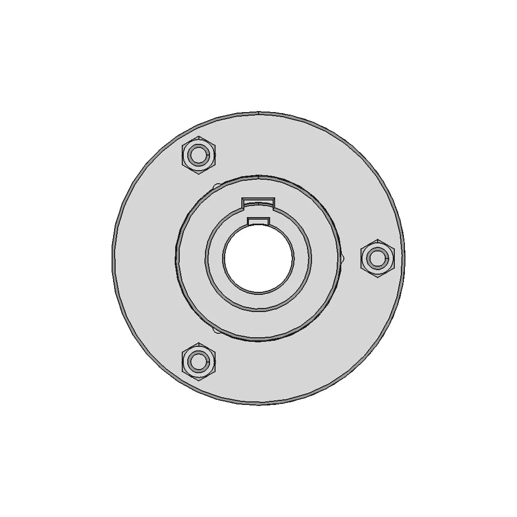 Rigid Flange Coupling 1000Nm D55Mm 1 | CAD Model for Energy Systems_0_90_degree_snapshot