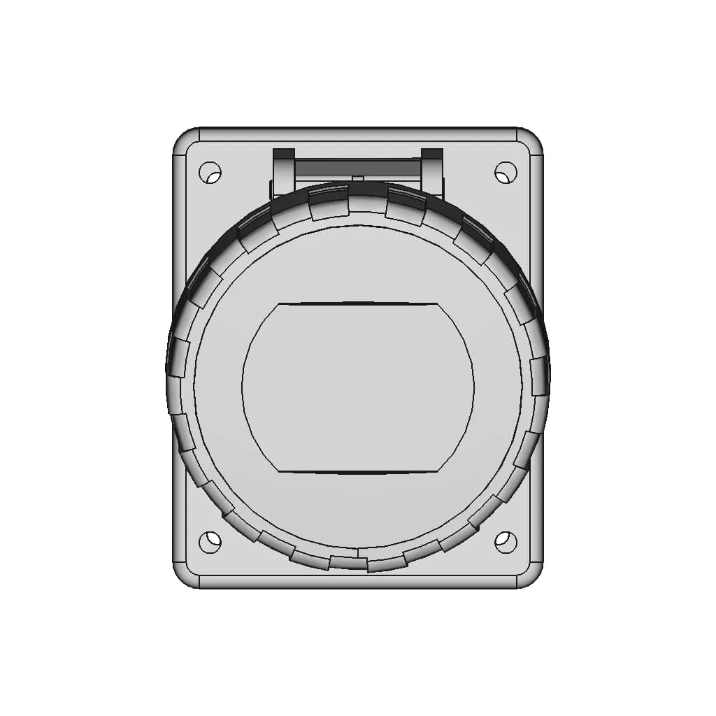16A Ip67 Tomada Outlet 1 | CAD Model for Energy Systems_0_0_degree_snapshot