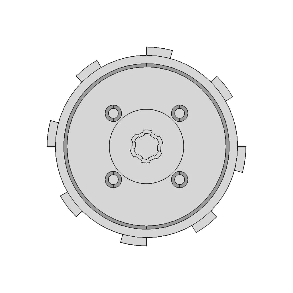 Clutch Disc 3 | CAD Model for Energy Systems_90_0_degree_snapshot